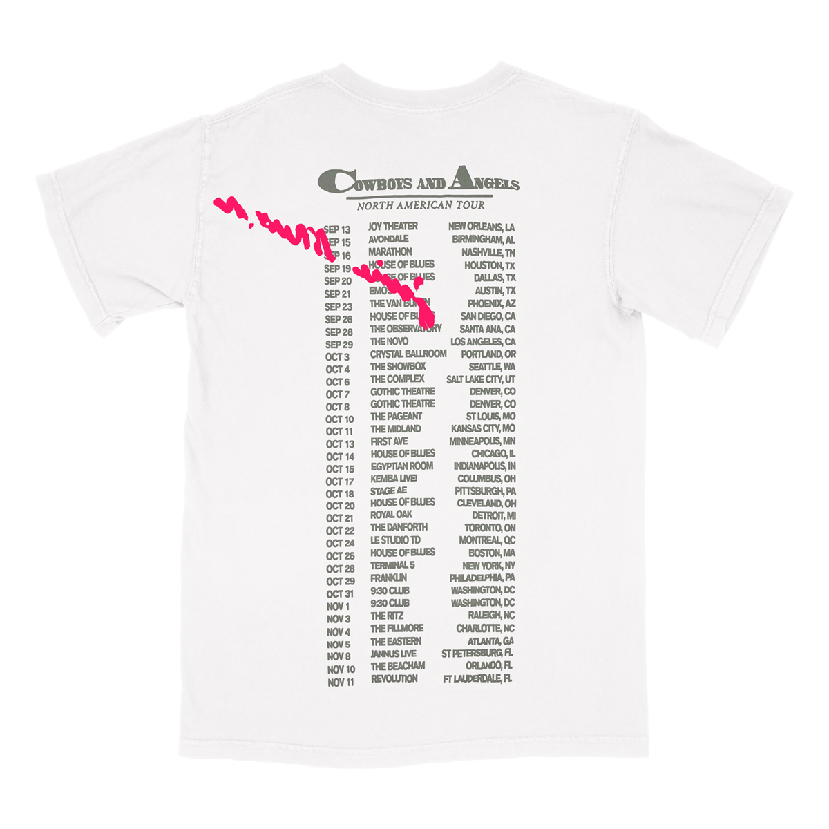 Cowboys & Angels Tour Tee