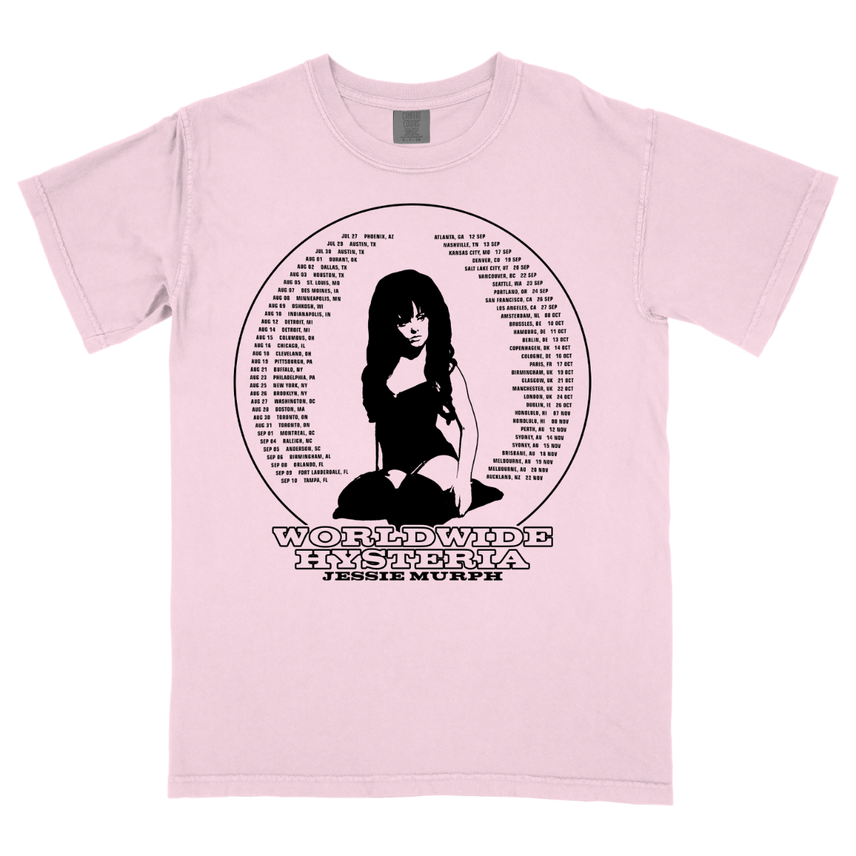 Worldwide Hysteria Tour Tee – Jessie Murph