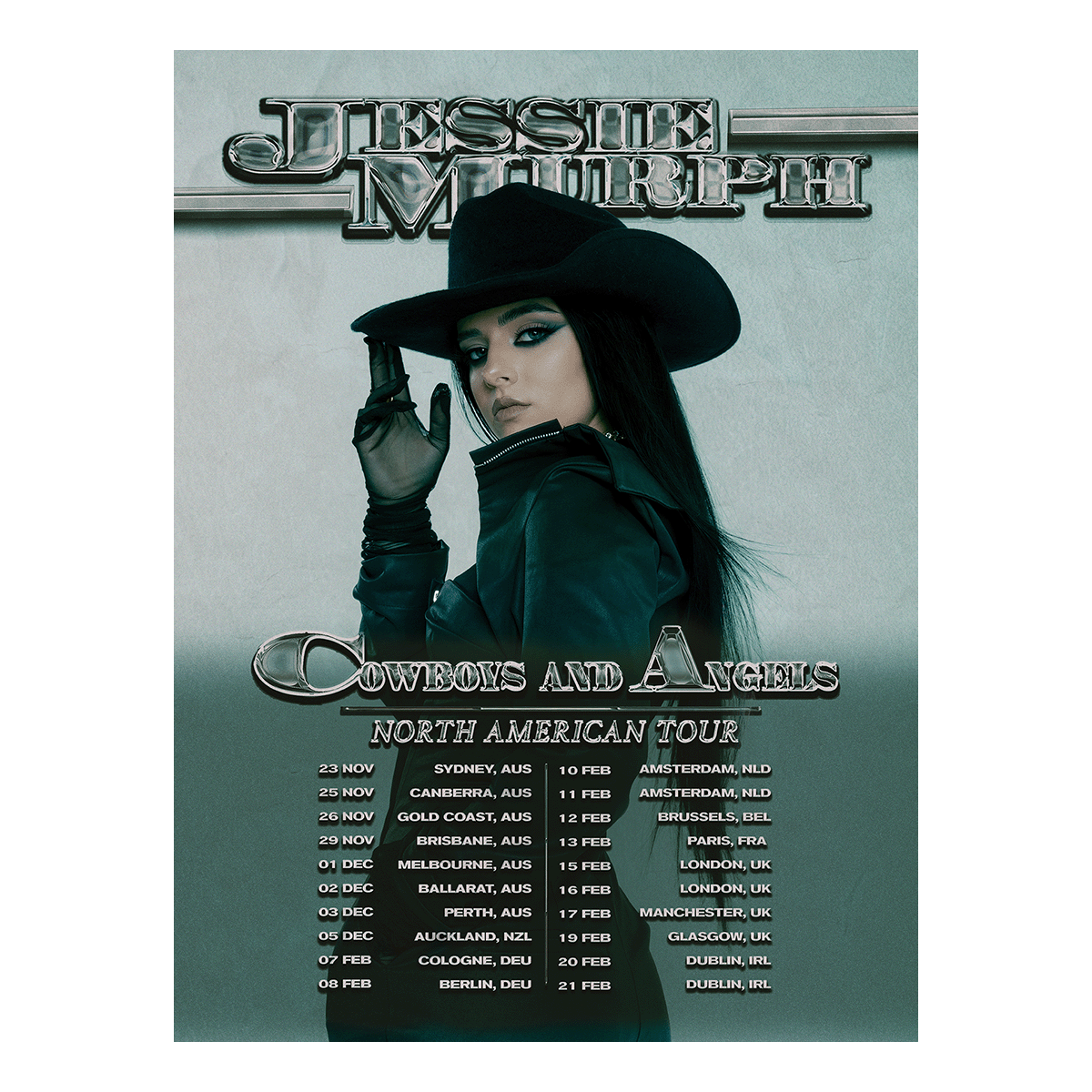 Cowboys & Angels Tour Poster