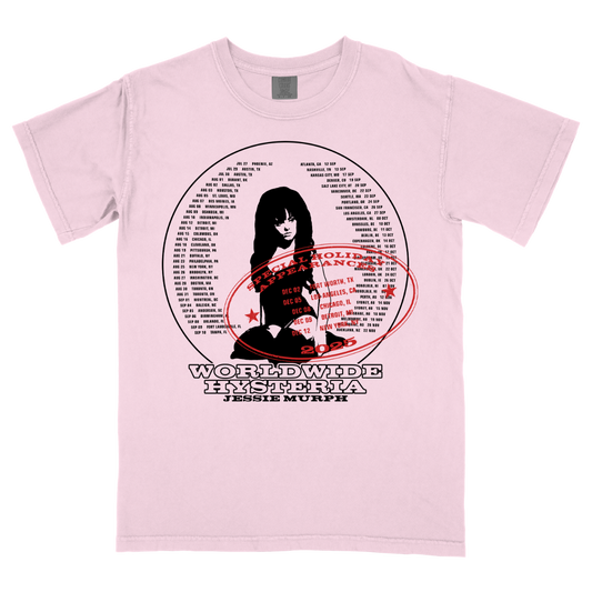 Worldwide Hysteria Holiday Tour Tee
